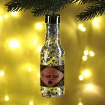 Елочная игрушка новогодняя с гирляндой «Новый год: Удачи в делах», 14.2 х 4.2 см