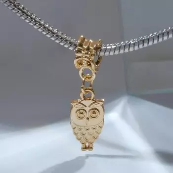 Подвеска «Филин», цвет золото