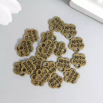 Подвеска "Handmade" античная бронза, 8мм МИКС
