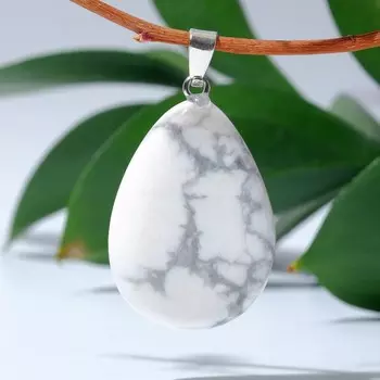 Подвеска капля плоская "Кахолонг"