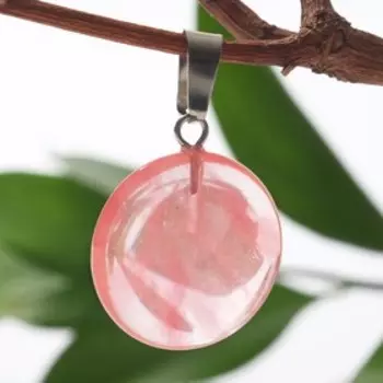 Подвеска круг d=1,7см "Халцедон"