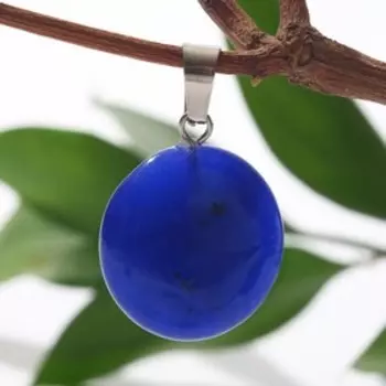 Подвеска круг d=1,7см "Лазурит"