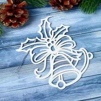 Подвеска новогодняя "Колокольчик" микс