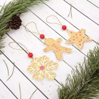 Елочная игрушка «Печенька», МИКС