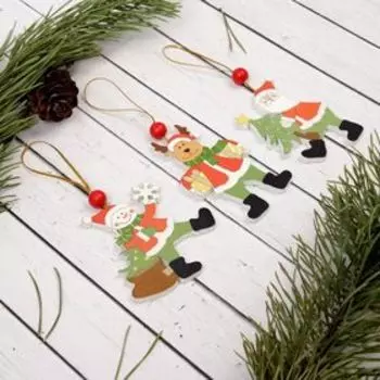 Елочная игрушка «Поздравления», МИКС