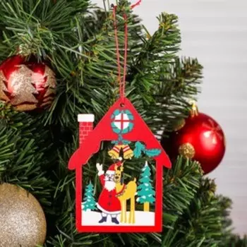 Елочная игрушка «В праздничном домике», МИКС