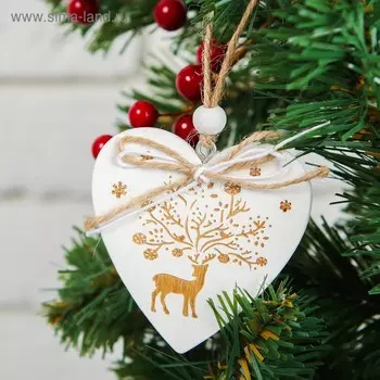 Елочная игрушка «Волшебный олень», одностороняя