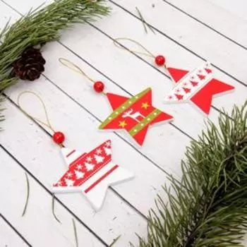 Елочная игрушка «Звёздочка», МИКС