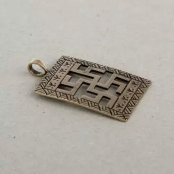 Подвеска «Одолень трава», литая, латунь