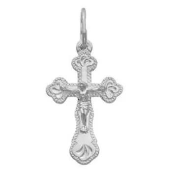 Подвеска посеребрение "Православный крест" 51-03639, цвет серебро