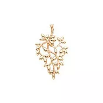 Подвеска позолота "Листок" 50-05345, цвет золото