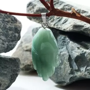 Подвеска Рука Хамса (защита от невезения и сглаза) "Нефрит"