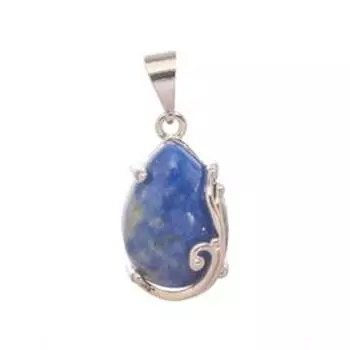 Подвеска с лазуритом "Ярославна", родирование