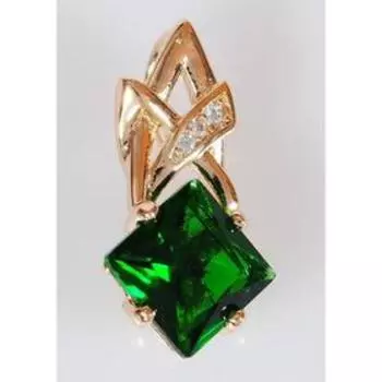 Подвеска с зеленым фианитом "Нимфа"