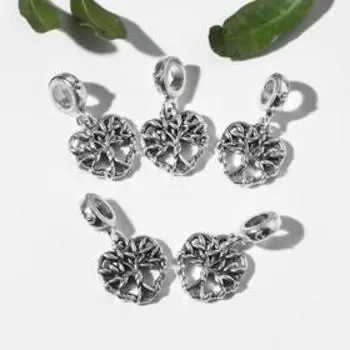 Шарм подвеска «Семейное древо», цвет серебро