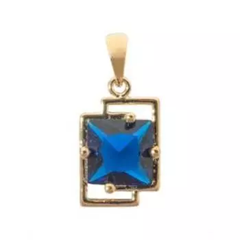 Подвеска со шпинелью "Трио", позолота с родированием