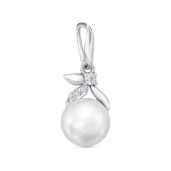 Подвеска "Жемчуг" стебель, посеребрение