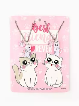 Подвески неразлучники «Милые котята» 1114 см