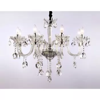 Подвесная классическая люстра с хрусталём Ambrella light, Classic, TR4906, 8хE14, цвет хром