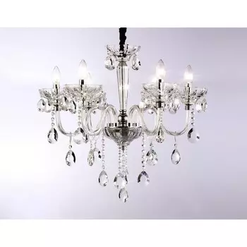 Подвесная классическая люстра с хрусталём Ambrella light, Classic, TR4900, 6хE14, цвет хром