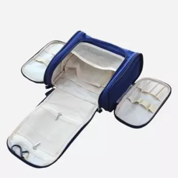 Подвесная косметичка-органайзер, цвет синий