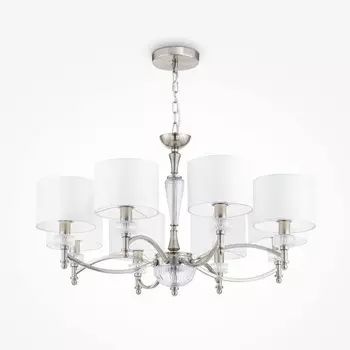 Люстра Maytoni MOD014CL-08N, 8хE14, 40Вт, 82х82х146 см, цвет никель