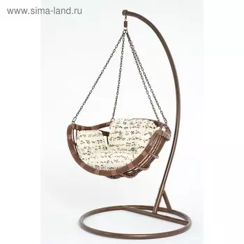 Подвесное кресло, с подушкой, искусственный ротанг, цвет коричневый, 44-004-02