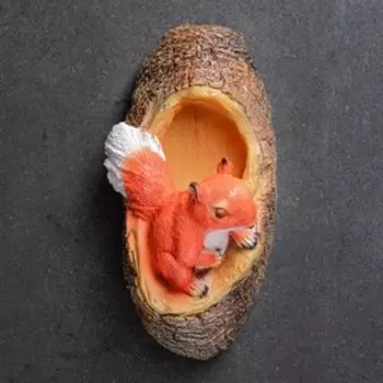 Подвесной декор "Белка в дупле" 30см