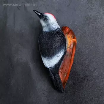 Подвесной декор "Дятел на ветке" 20х10см