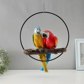 Подвесной декор TAKE IT EASY «Пара попугаев», настеный, 153033 см