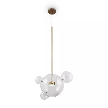 Подвесной светильник 10Вт, LED, 100x49 см, латунь