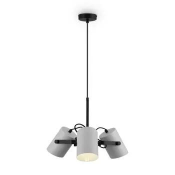 Подвесной светильник 25Вт, 3хE27, 80x10x42,7 см, черно-белый