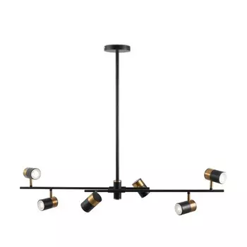 Подвесной светильник 35Вт, 6хGU10, 72,5x96,5 см, чёрный