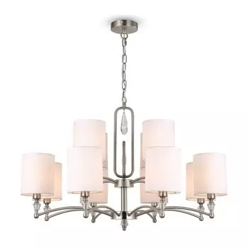 Подвесной светильник 40Вт, 12хE14, 155,5x88 см, никель