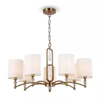 Подвесной светильник 40Вт, 7хE14, 142,5x76 см, латунь