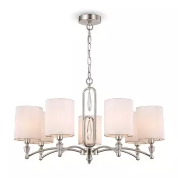 Подвесной светильник 40Вт, 7хE14, 142,5x76 см, никель