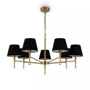 Подвесной светильник 40Вт, 7хE14, 146x90 см, латунь