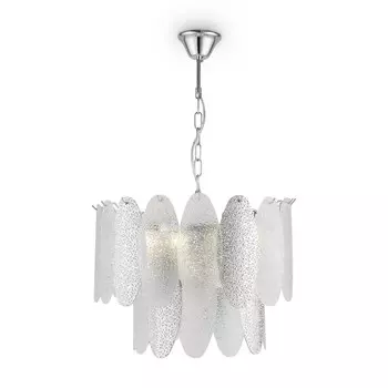 Подвесной светильник 40Вт, 9хE14, 78x49 см, хром