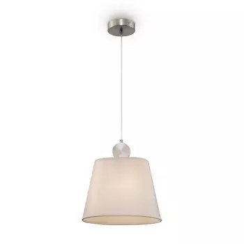 Подвесной светильник 60Вт, 1хE27, 170x18 см, никель