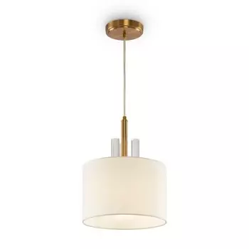 Подвесной светильник 60Вт, 1хE27, 170x25 см, латунь