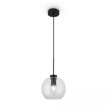 Подвесной светильник 60Вт, 1хE27, 93x20 см, чёрный