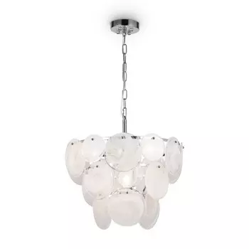 Подвесной светильник 60Вт, 5хE14, 33x47 см, хром