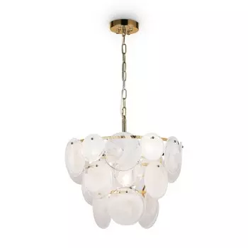 Подвесной светильник 60Вт, 5хE14, 33x47 см, латунь