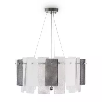 Подвесной светильник 60Вт, 6хE14, 24,5x51 см, хром