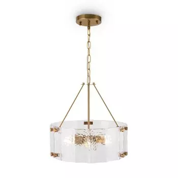 Подвесной светильник 60Вт, 6хE14, 42x45x45 см, латунь