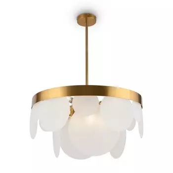 Подвесной светильник 60Вт, 8хE14, x60 см, латунь