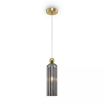 Светильник подвесной Maytoni MOD302PL-01GR, 1хE14, 40Вт, 10х10х187,5 см, цвет золото