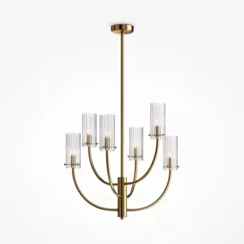 Светильник подвесной Maytoni MOD223PL-06BS, 6хG9, 40Вт, 61х61х102 см, цвет латунь