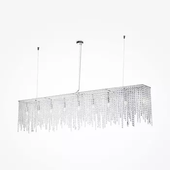 Светильник подвесной Maytoni DIA002PL-09CH, 9хE14, 60Вт, 24х160х120 см, цвет хром