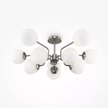 Светильник подвесной Maytoni MOD221PL-10N, 10хE14, 40Вт, 90,7х90,7 см, цвет никель